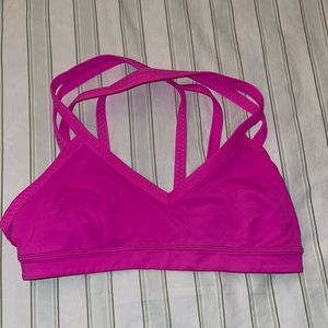 Lululemon Pink sports bra size 6 GUC